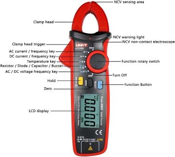 Unit Ut210D True RMS Mini Pensampermetre