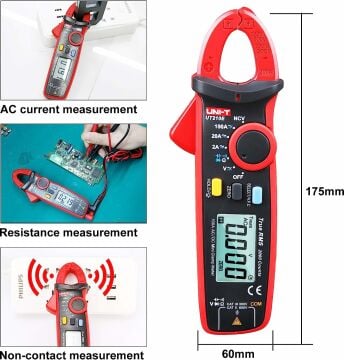 Unit Ut210E 600V 100A Mini Dijital Pensampermetre
