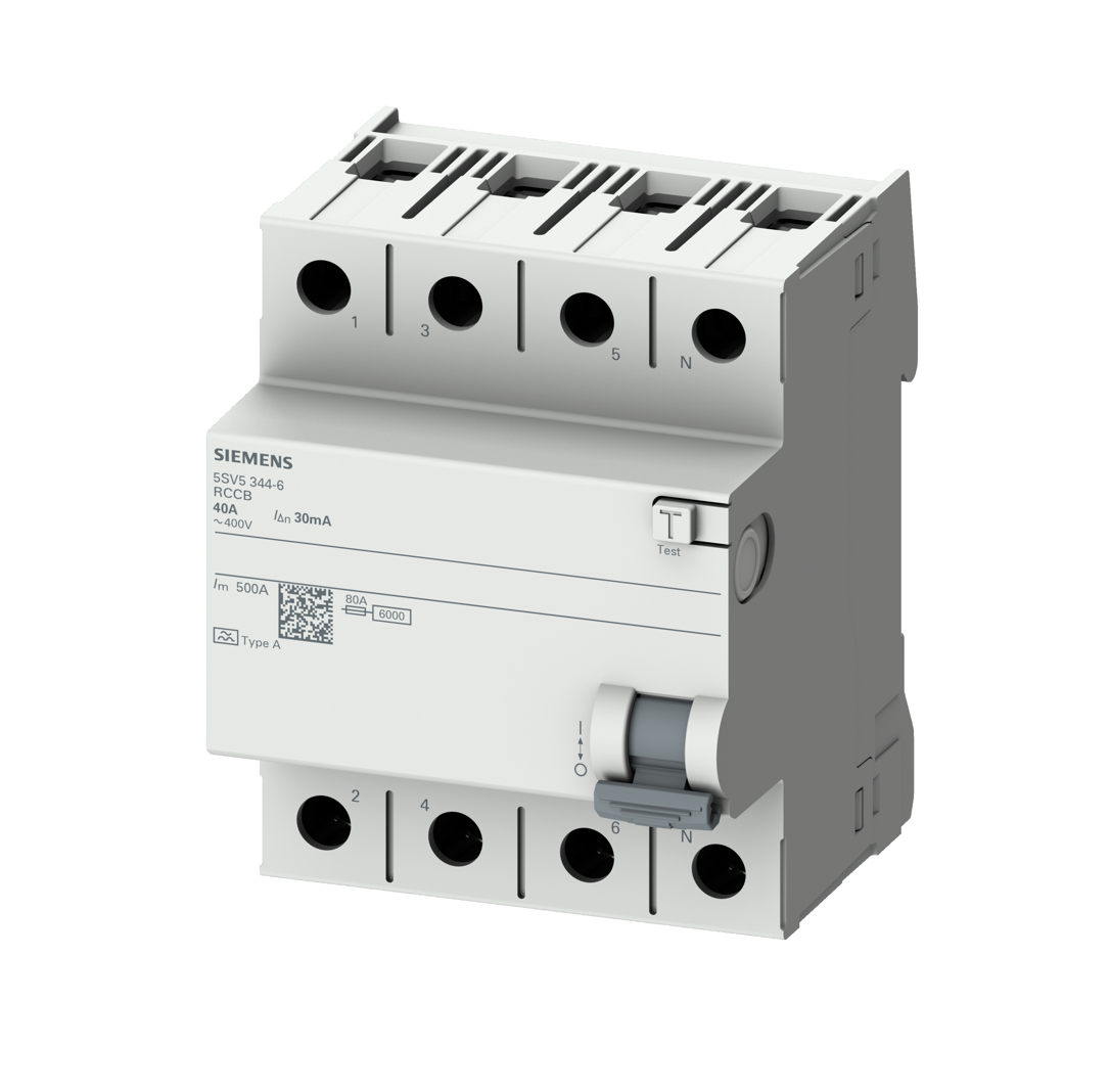 Siemens 3x40A 30mA Kaçak Akım Rölesi 5SV5344-6