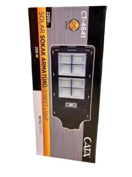 Cata 300W Güneş Enerjili Solar Sokak Aydınlatma Armatürü CT-4642