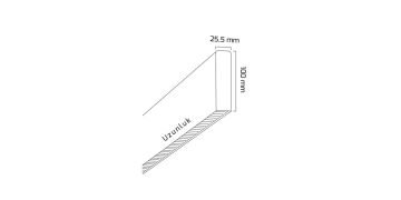 Goya 30 Watt Samsung Ledli Ultra Slim Lensli Dekoratif Sarkıt Linear Armatür 58CM GY 8051-58