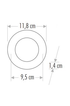 Noas 18 Watt Led Panel Aydınlatma Alüminyum Siyah Kasa Gün Işığı YL10-1802-S