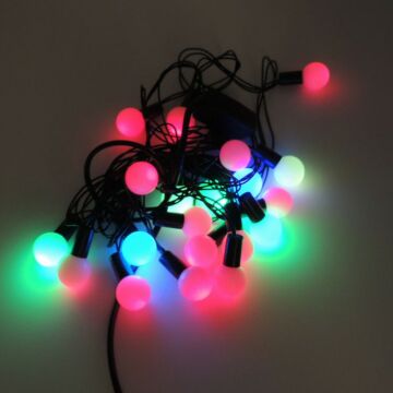 Animasyonlu Top Yılbaşı Ağacı Süsü Rgb 10 Metre 60 Toplu Şeffaf Kablo SNC-208-1