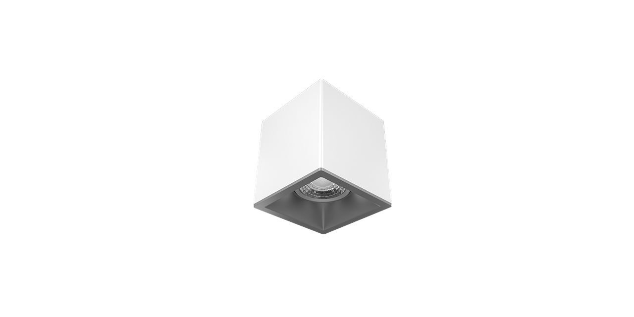 Goya 8 Watt 11x9 Kare Kasa Samsung Ledli Spot Armatür GY 1861-8 4000K (Natural Işık) - Beyaz - Titanyum - Dimsiz