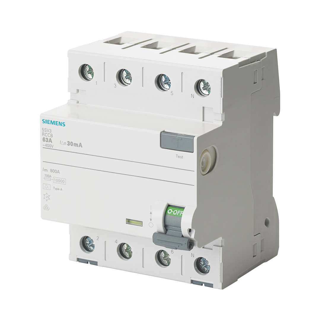 Siemens 3x80A 300mA Yangın Koruma Rölesi 5SV3647-6
