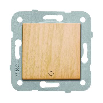 Viko Artline Novella Light Anahtarı Mekanizma + Kapak 92605303 Kayın