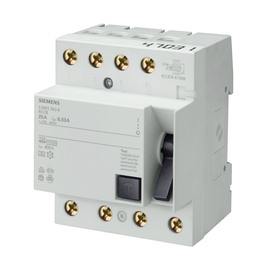 Siemens 3x100A 300mA Yangın Koruma Rölesi 5SV3648-6