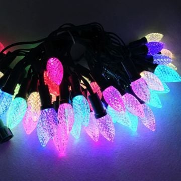 Animasyonlu Rgb Çam Kozalak Yılbaşı Ağacı Süsü 5 Metre 28 Çam Kozalak SNC-211