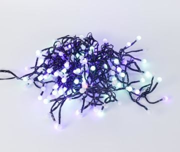 Animasyonlu Yılbaşı Ağacı Süsü 5 Metre 200 Ledli Siyah Kablolu SNC-214