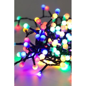 Animasyonlu Yılbaşı Ağacı Süsü 5 Metre 200 Ledli Siyah Kablolu SNC-214