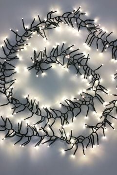 Animasyonlu Kirpi Yılbaşı Ağacı Süsü 3 Metre 200 Ledli Siyah Kablolu SNC-215-1