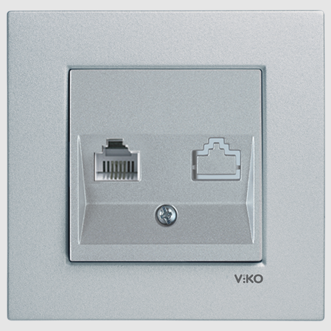 Viko Artline Novella Nümeris Telefon Prizi (CAT3) Mekanizma + Kapak 92600013 Kayın