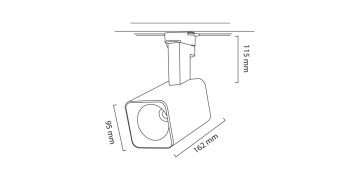Goya 36 Watt Samsung Ledli Ray Spot Mağaza Aydınlatma Armatürü GY 3638