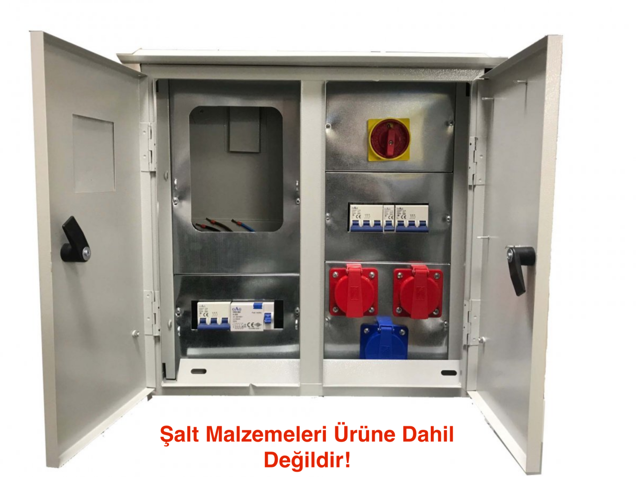 Şantiye Panosu Priz Yeri Taban Saclı Kısa Tip
