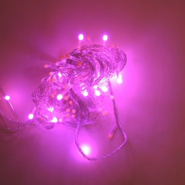 Animasyonlu Yılbaşı Ağacı Süsü 10 Metre 100 Led Yılbaşı Süsü Şeffaf Kablo Fiş Tipi SNC-220