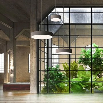 Yuvarlak Davul Linear Aydınlatma Modern Led Avize Lineer Armatür