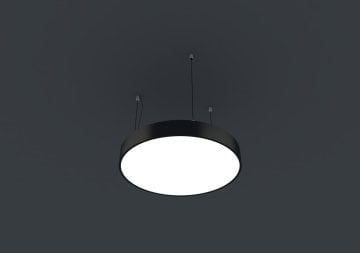 Yuvarlak Davul Linear Aydınlatma Modern Led Avize Lineer Armatür