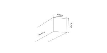 Goya 74 Watt Samsung Ledli Dekoratif Sarkıt Linear Armatür 180CM GY 8045-180