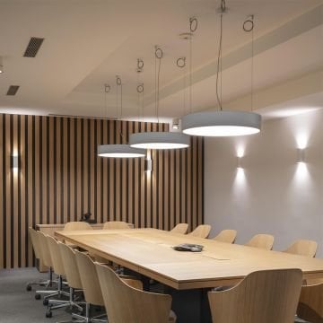 Yuvarlak Davul Linear Aydınlatma Modern Led Avize Lineer Armatür