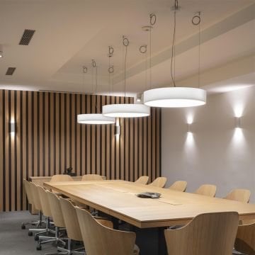 Yuvarlak Davul Linear Aydınlatma Modern Led Avize Lineer Armatür