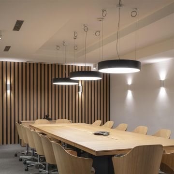 Yuvarlak Davul Linear Aydınlatma Modern Led Avize Lineer Armatür