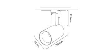 Goya 36 Watt Samsung Ledli Ray Spot Mağaza Aydınlatma Armatürü GY 3637