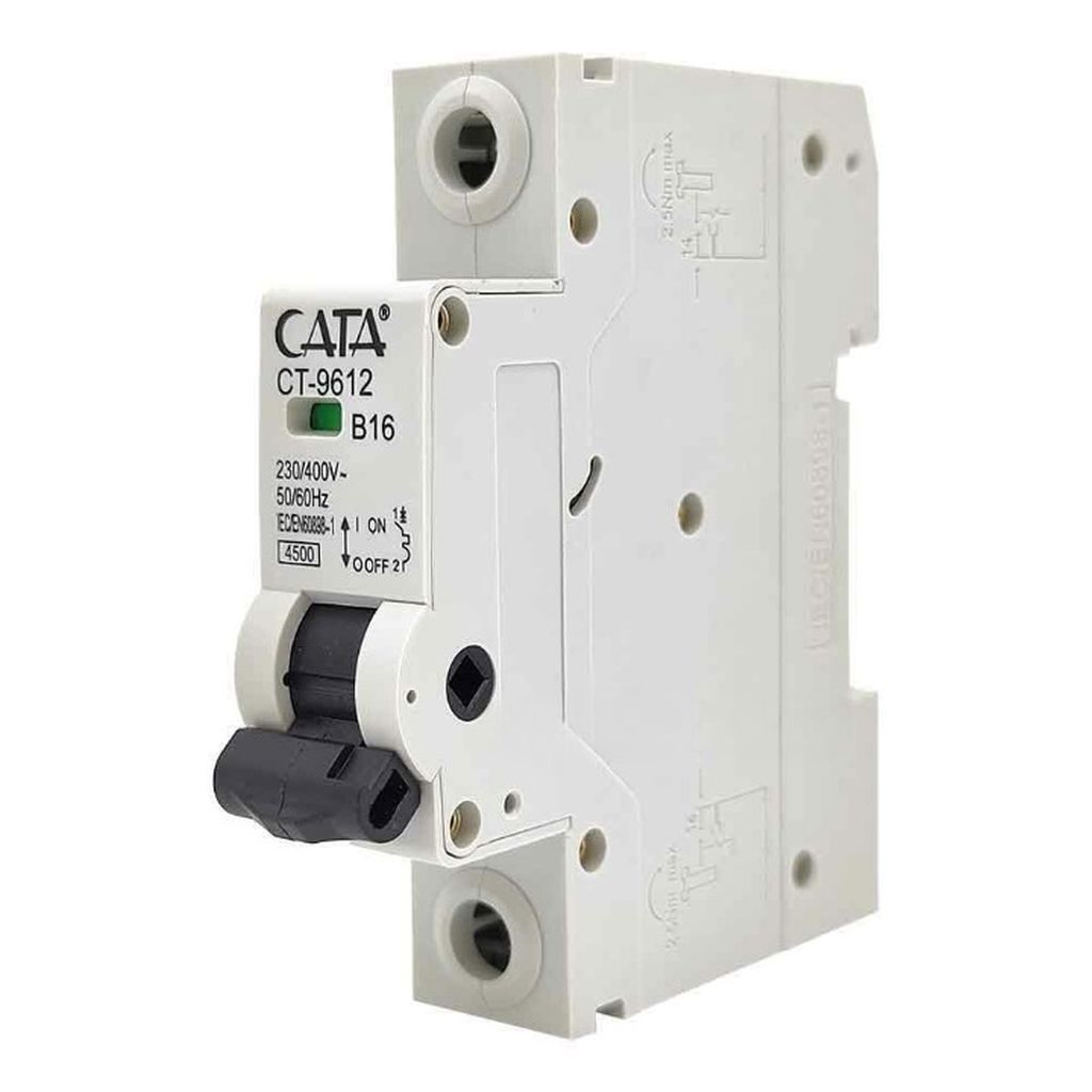 Cata Toptan 1x16A 4.5kA B Tipi Otomatik Sigorta 120'li Paket ct-9612