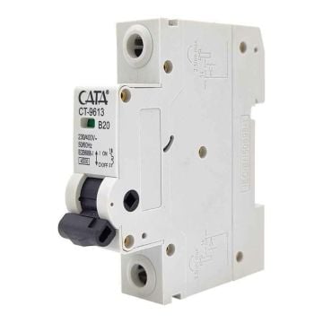 Cata Toptan 1x20A 4.5kA B Tipi Otomatik Sigorta 120'li Paket ct-9613