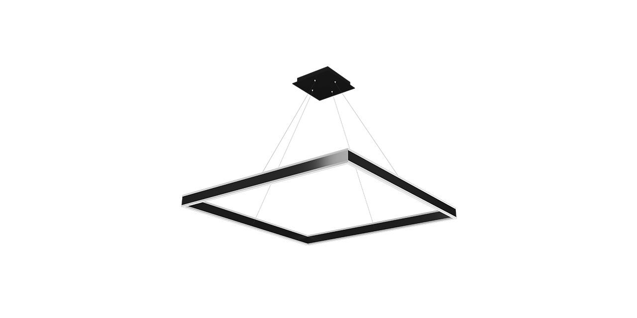 Goya 78 Watt Samsung Ledli Dekoratif Sarkıt Kare Linear Aydınlatma 80CM GY 8213-80