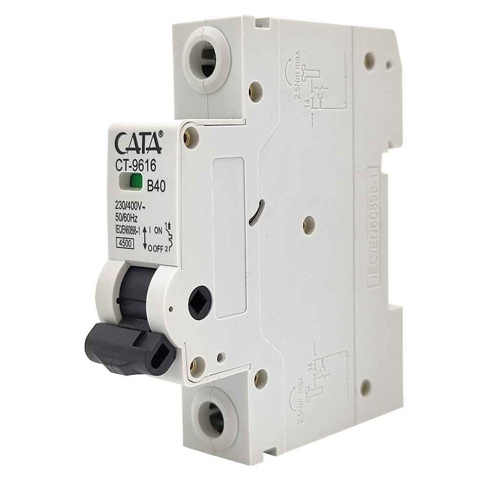 Cata Toptan 1x40A 4.5kA B Tipi Otomatik Sigorta 120'li Paket ct-9616