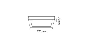 Goya 18 Watt Sıva Üstü Kare Led Panel Armatür GY 1884-18