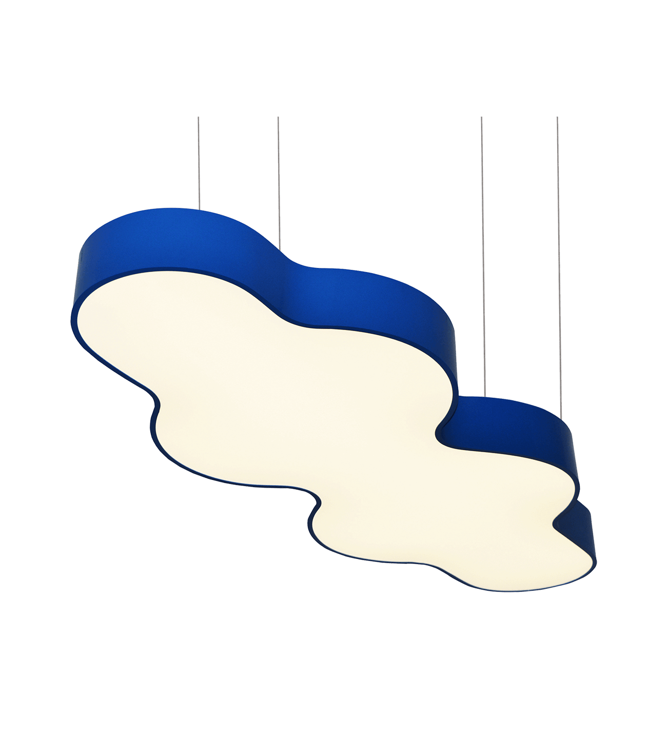 Bulut Linear Aydınlatma Modern Led Sarkıt Avize Lineer Armatür 60x120CM - 3000K (Gün Işığı) - Askısız - Siyah