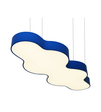 Bulut Linear Aydınlatma Modern Led Sarkıt Avize Lineer Armatür 60x120CM - 3000K (Gün Işığı) - Askısız - Siyah