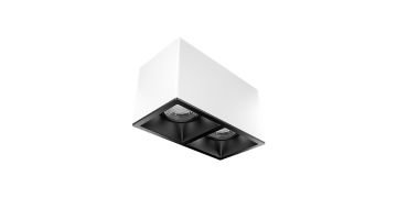 Goya 2x8 Watt 18x9 Kare Kasa Samsung Ledli Spot Armatür GY 1862-8 2700K (Sarı Işık) - Beyaz - Siyah - Dimli