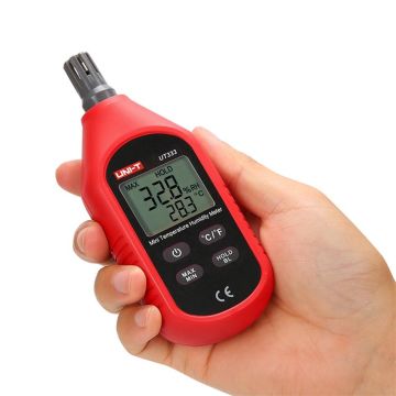 Unit Ut333 Lcd Mini Dijital Hava Sıcaklığı Ve Nem Ölçer