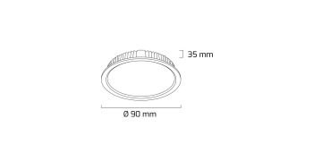 Goya 7 Watt Dimlenebilir Panel Led Armatür Alüminyum Kasa GY 1773-7