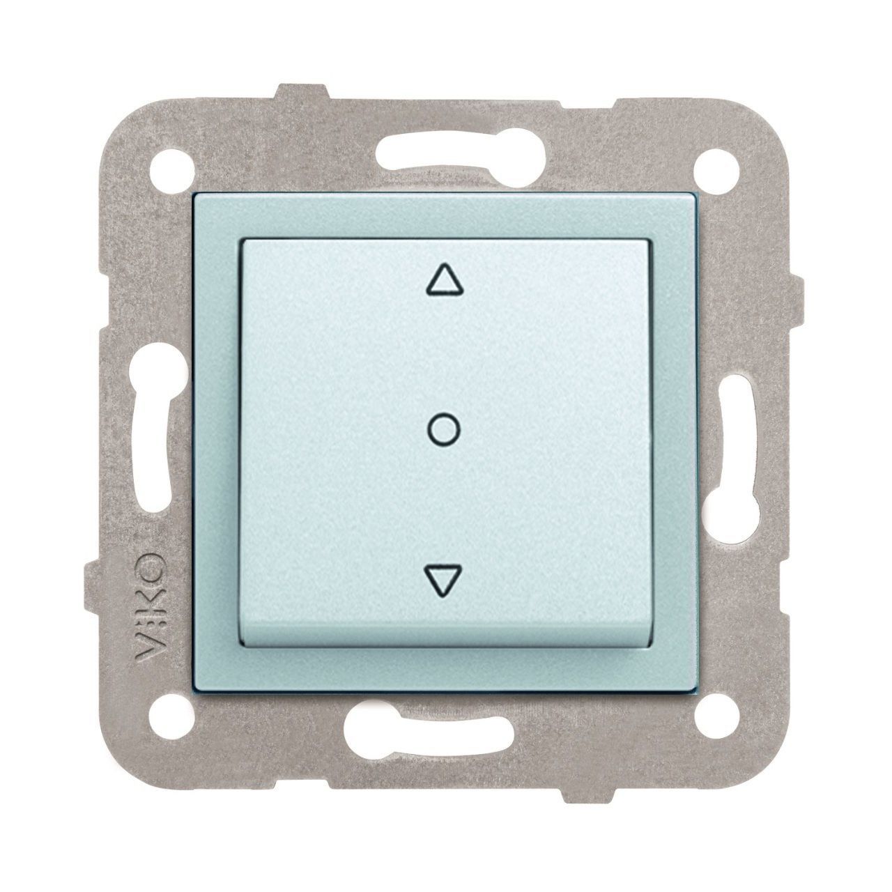 Viko Artline Novella Tek Düğmeli Jaluzi Kumanda Anahtarı Mekanizma + Kapak 92605372 Gümüş