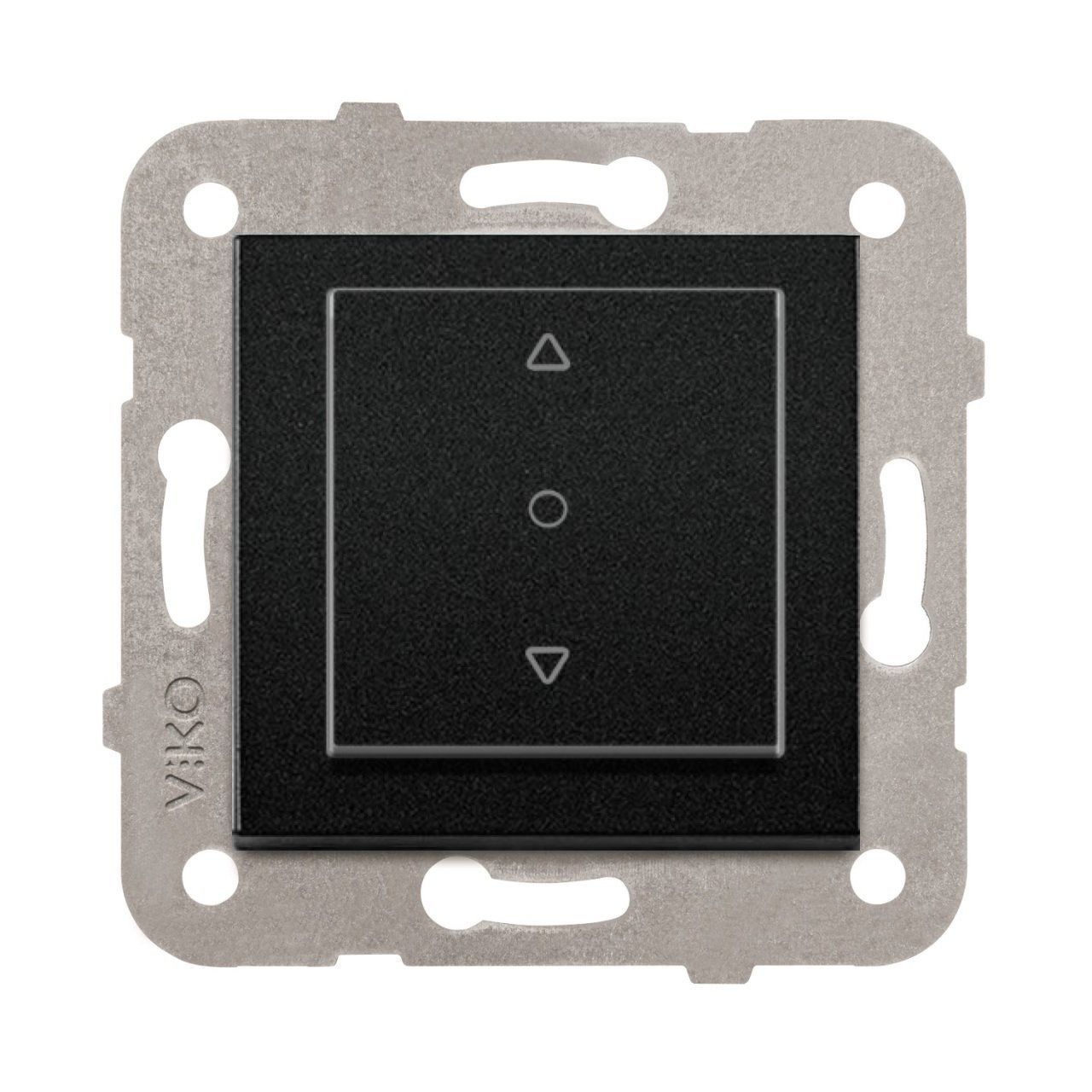 Viko Artline Novella Tek Düğmeli Jaluzi Kumanda Anahtarı Mekanizma + Kapak 92605372 Siyah