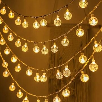Pilli Misket Yılbaşı Ağacı Süsü 3 Metre 20 Ledli Misket Yılbaşı Süsü SNC-307