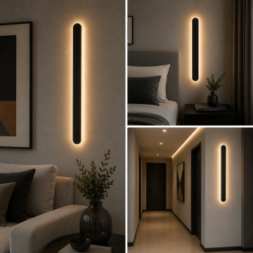 Mono Modern Led Duvar Apliği Dekoratif Aplik Duvar Aydınlatma 30Cm