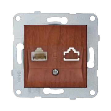 Viko Artline Novella Tekli Data Prizi (RJ45 CAT5E) (Mekanizma + Kapak 92600032 Kiraz