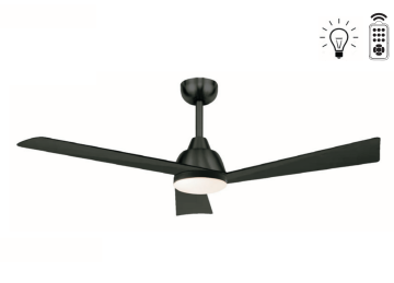 Kaşkar Taflan D52103 35W Işıklı Mat Siyah Gövde Abs 3 Kanatlı Uzaktan Kumandalı Tavan Tipi Vantilatörü