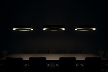 Yuvarlak Simit Linear Aydınlatma Modern Led Avize Lineer Armatür 5x5 Cm Kasa