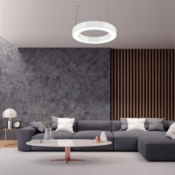 Yuvarlak Simit Linear Aydınlatma Modern Led Avize Lineer Armatür 5x5 Cm Kasa