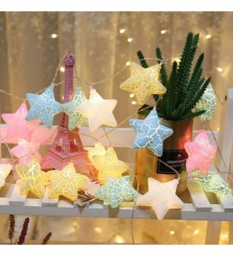 Pilli Sabit Işıklı Yıldız Yılbaşı Süsü 2 Metre 10 Ledli SNC-309