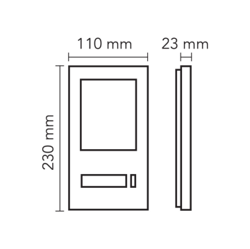 Audio 4.3'' Siyah Mekanik Butonlu Görüntülü Villa Set