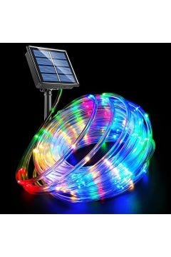 Solar Animasyonlu Renkli Işıklı Yılbaşı Ağacı Süsü 10 Metre 100 Ledli Solar Ağaç Süsü SNC-313