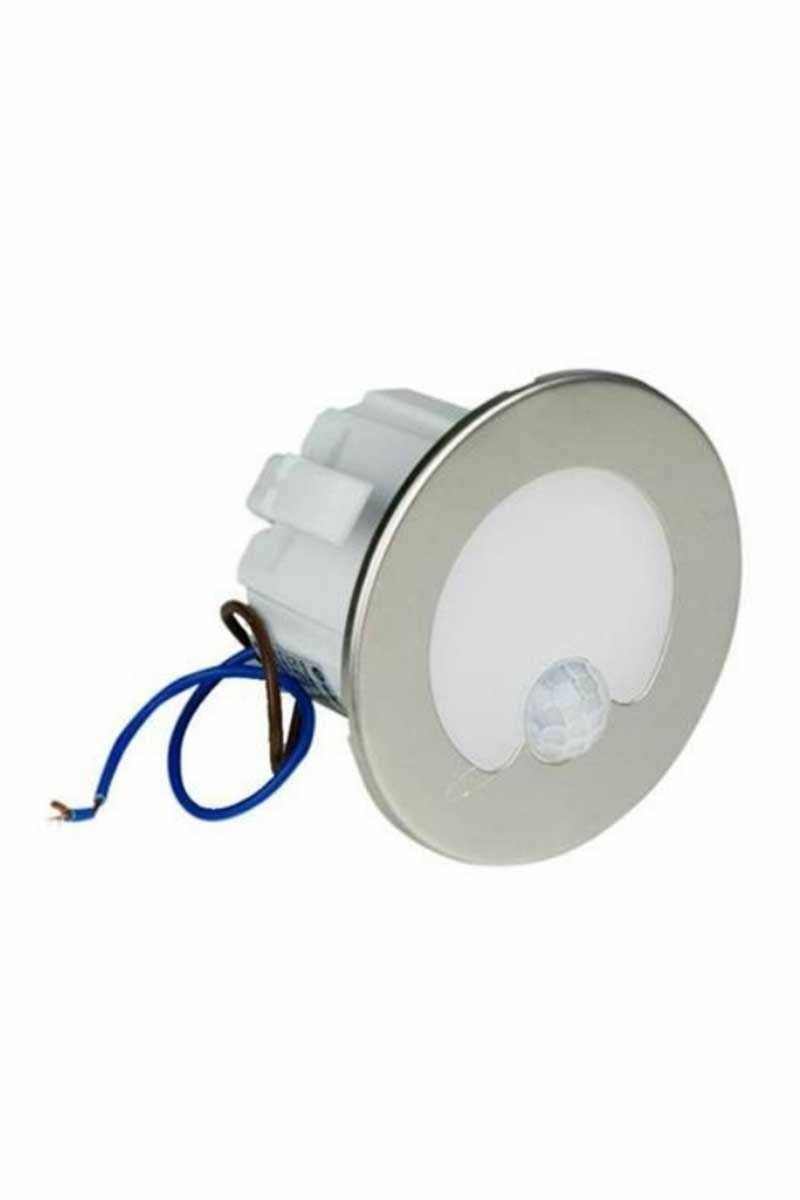 Noas 1,5W Sensörlü Koridor Aydınlatma Armatürü Satin Kasa Beyaz Işık YL69-1412-B