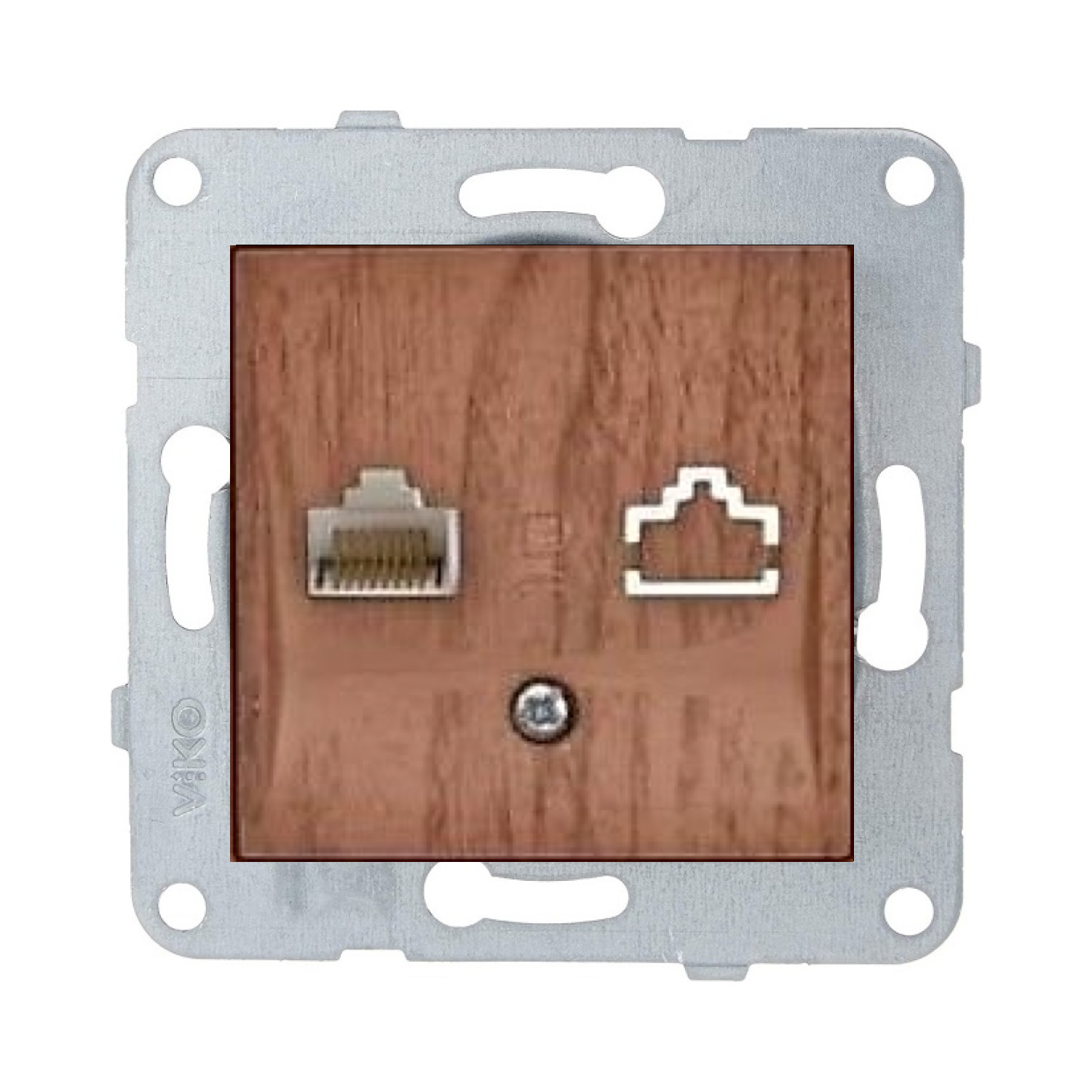 Viko Artline Novella Tekli Data Prizi (RJ45 CAT6) Mekanizma + Kapak 92600102 Ceviz