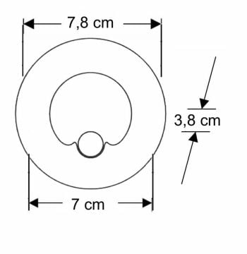 Noas 1,5W Sensörlü Koridor Aydınlatma Armatürü Satin Kasa Mavi Işık YL69-1413-B
